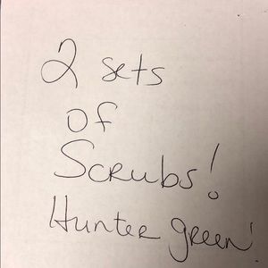 Hunter green scrubs